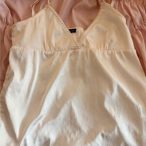 Brandy Melville Cream Slip Dress